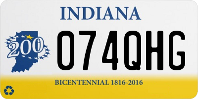 IN license plate 074QHG