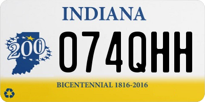 IN license plate 074QHH
