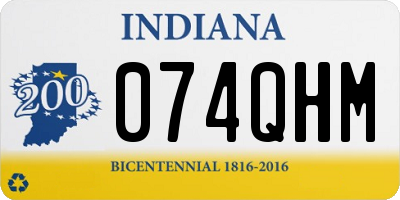 IN license plate 074QHM