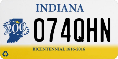 IN license plate 074QHN