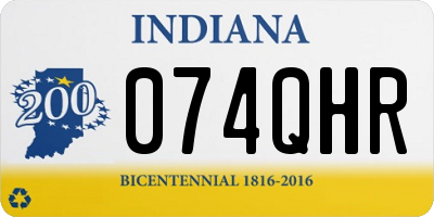IN license plate 074QHR