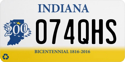 IN license plate 074QHS