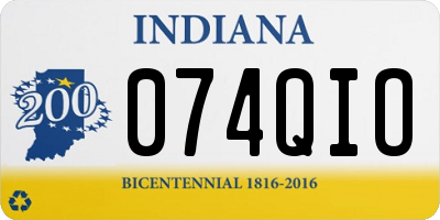 IN license plate 074QIO