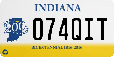 IN license plate 074QIT