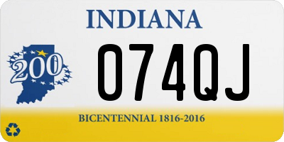 IN license plate 074QJ