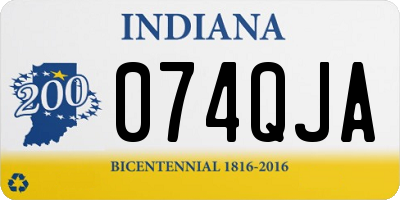 IN license plate 074QJA