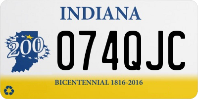 IN license plate 074QJC