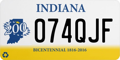 IN license plate 074QJF