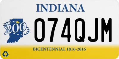 IN license plate 074QJM
