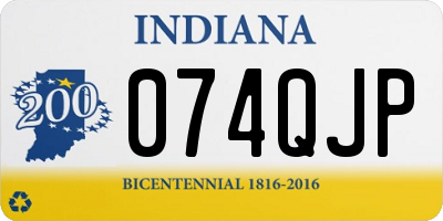IN license plate 074QJP