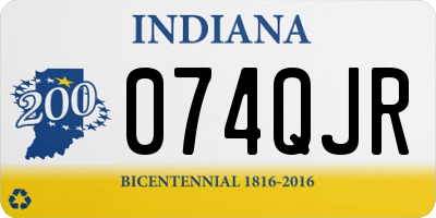 IN license plate 074QJR