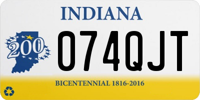 IN license plate 074QJT