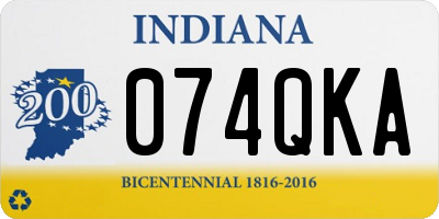 IN license plate 074QKA