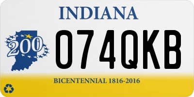 IN license plate 074QKB