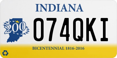 IN license plate 074QKI