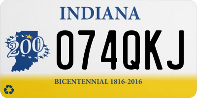 IN license plate 074QKJ