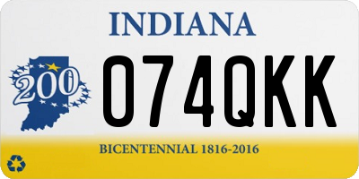 IN license plate 074QKK