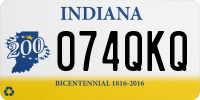 IN license plate 074QKQ