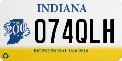 IN license plate 074QLH