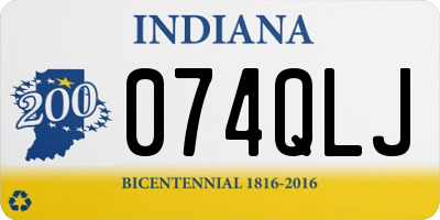 IN license plate 074QLJ