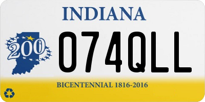 IN license plate 074QLL