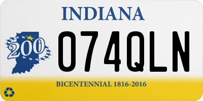 IN license plate 074QLN