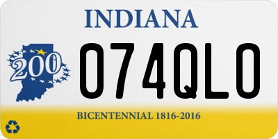 IN license plate 074QLO