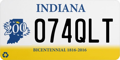 IN license plate 074QLT