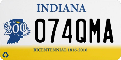 IN license plate 074QMA