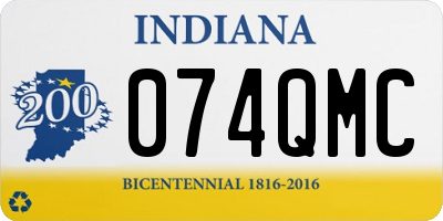 IN license plate 074QMC