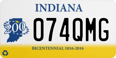 IN license plate 074QMG
