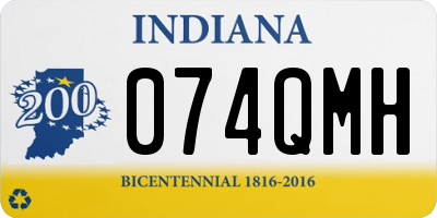 IN license plate 074QMH