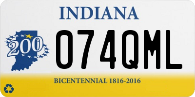 IN license plate 074QML