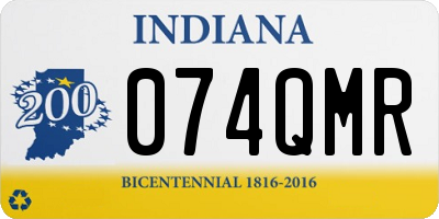 IN license plate 074QMR