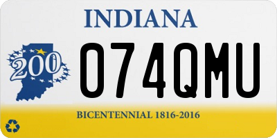 IN license plate 074QMU