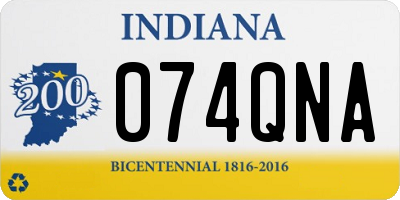 IN license plate 074QNA