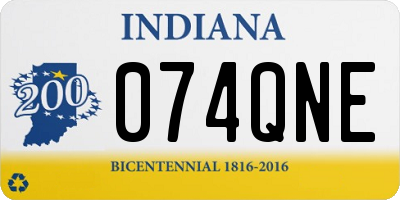 IN license plate 074QNE
