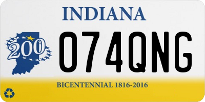 IN license plate 074QNG
