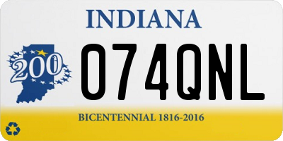 IN license plate 074QNL