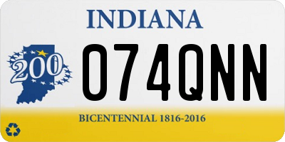 IN license plate 074QNN