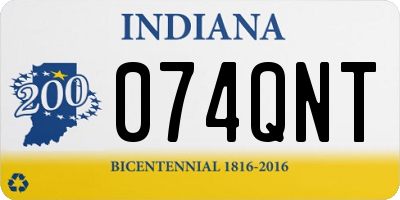 IN license plate 074QNT