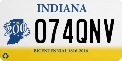 IN license plate 074QNV
