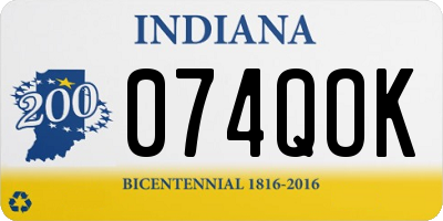 IN license plate 074QOK