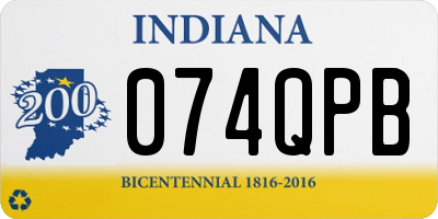 IN license plate 074QPB