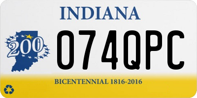 IN license plate 074QPC