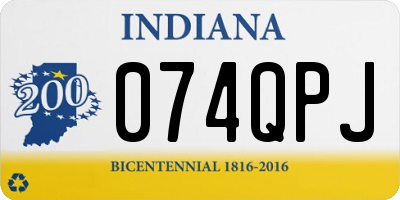IN license plate 074QPJ