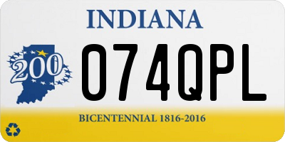 IN license plate 074QPL