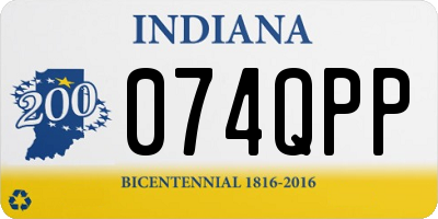 IN license plate 074QPP