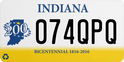 IN license plate 074QPQ