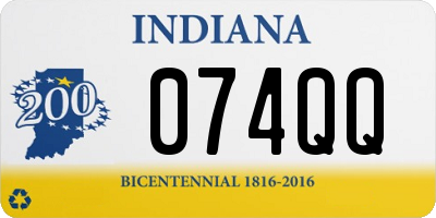 IN license plate 074QQ